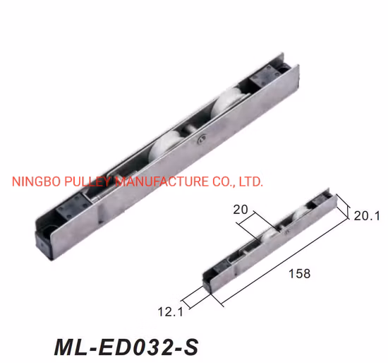 1-1/2" & 1-1/4" Tandem Steel Sliding Glass Door Rollers with 11/16" Wide Housing