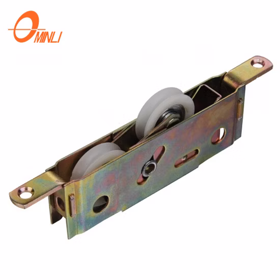 1-1/2" und 1-1/4" Tandem-Glasschiebetürrollen aus Stahl mit 11/16" breitem Gehäuse