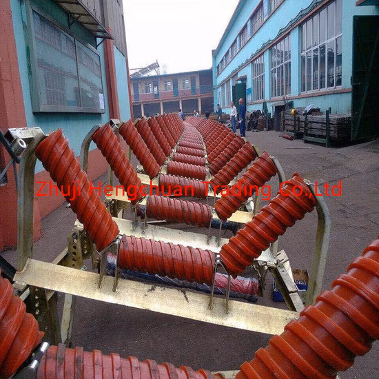 Die Lebensdauer beträgt mehr als 50.000 Stunden. China-Förderrolle mit geringem Widerstand. Bandförderrolle, Stahlrolle, Schlagrolle, Rücklaufrolle für den Bergbau